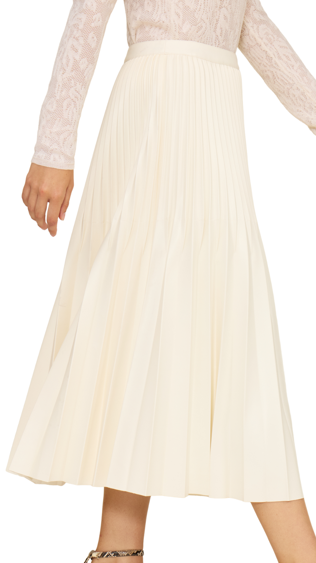 Billie Faux Leather Pleated Skirt