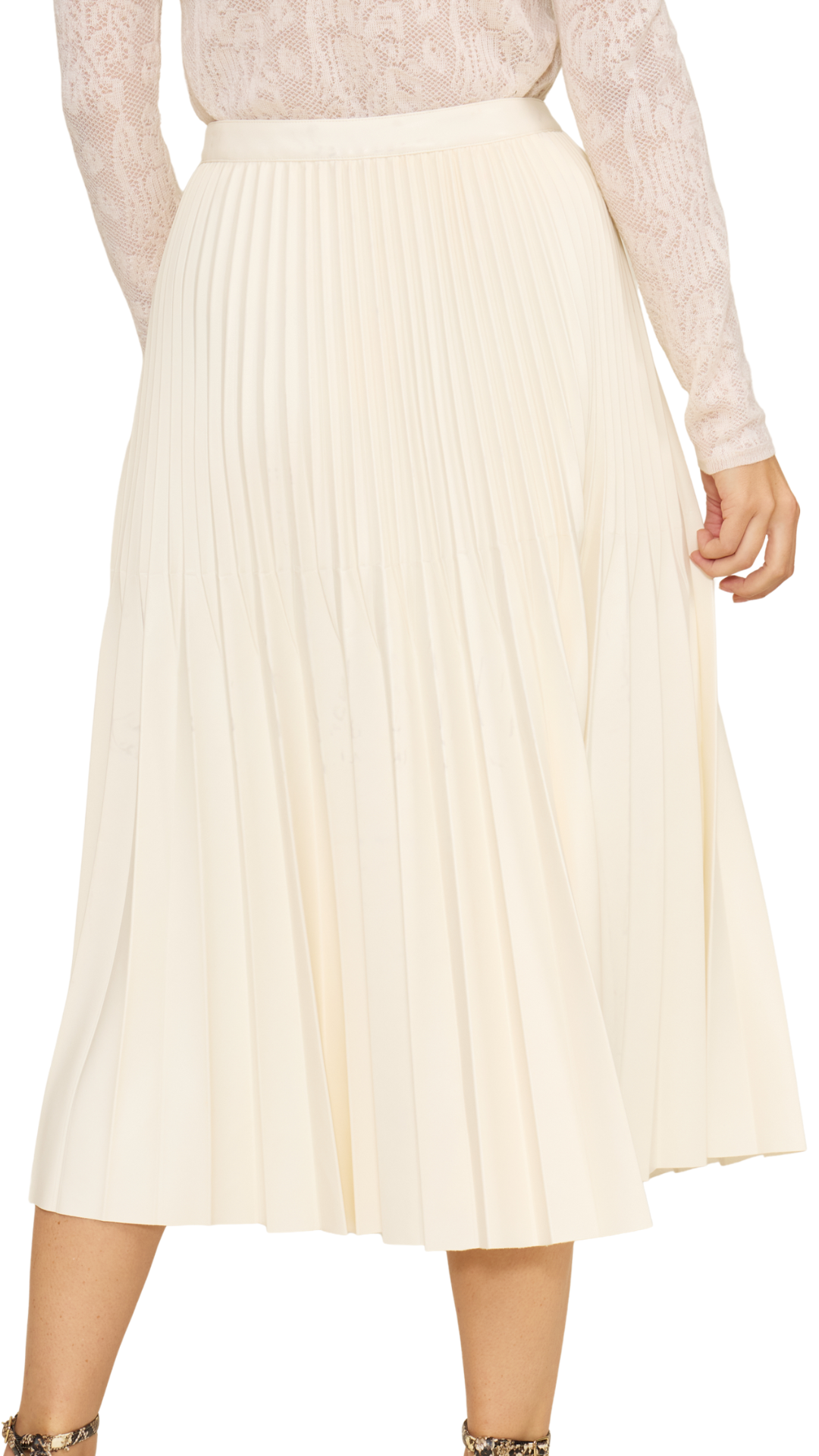 Billie Faux Leather Pleated Skirt