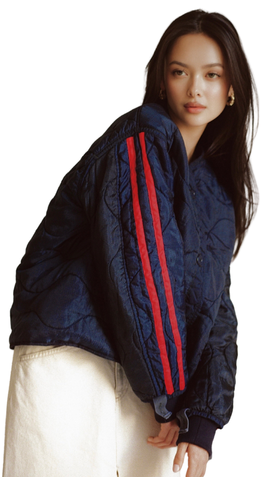 Navy/Red Military Liner Track Jacket
