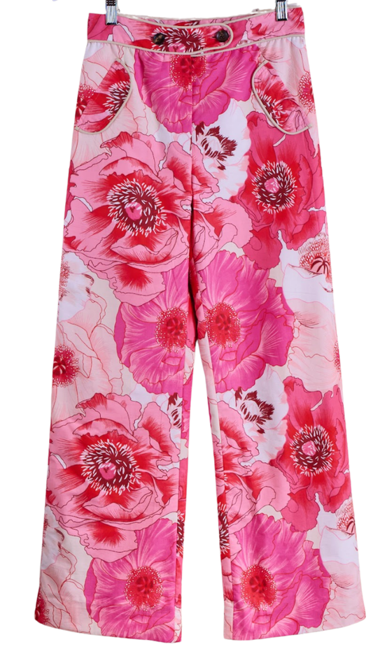 Pink Floral Kim Trim Pant