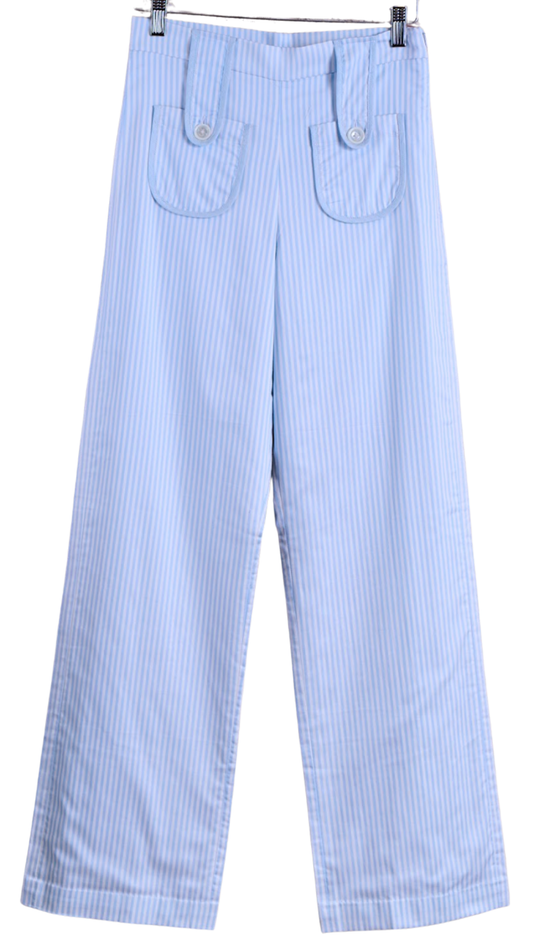 Tezza Tab Pants Blue Stripe Cotton