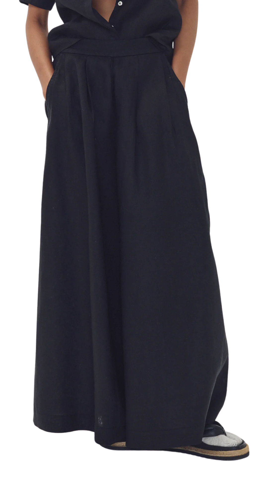 Black Sabi Linen Pants