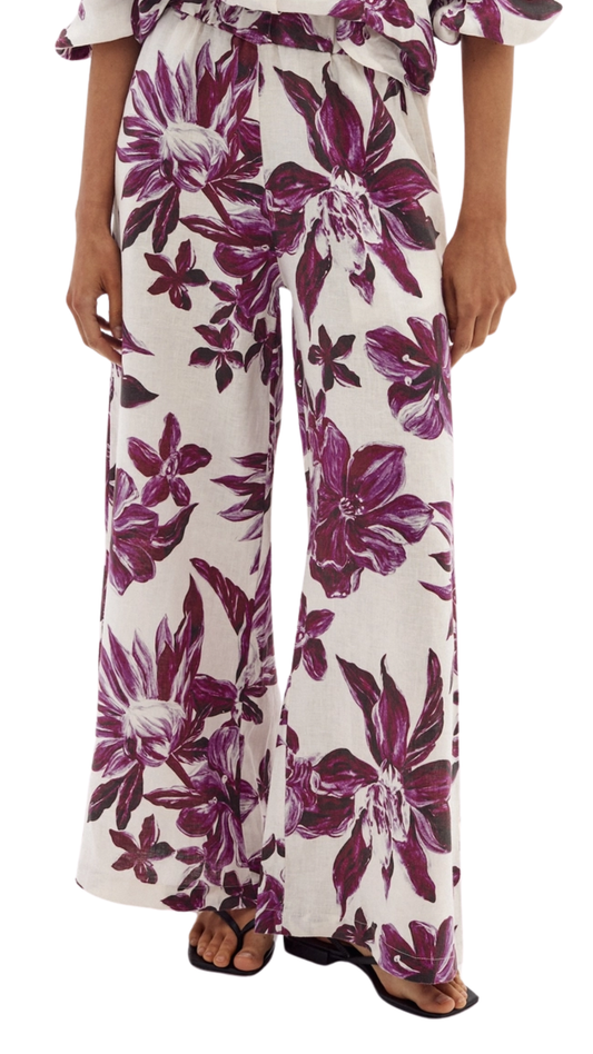 La Fleur Cape Linen Pants