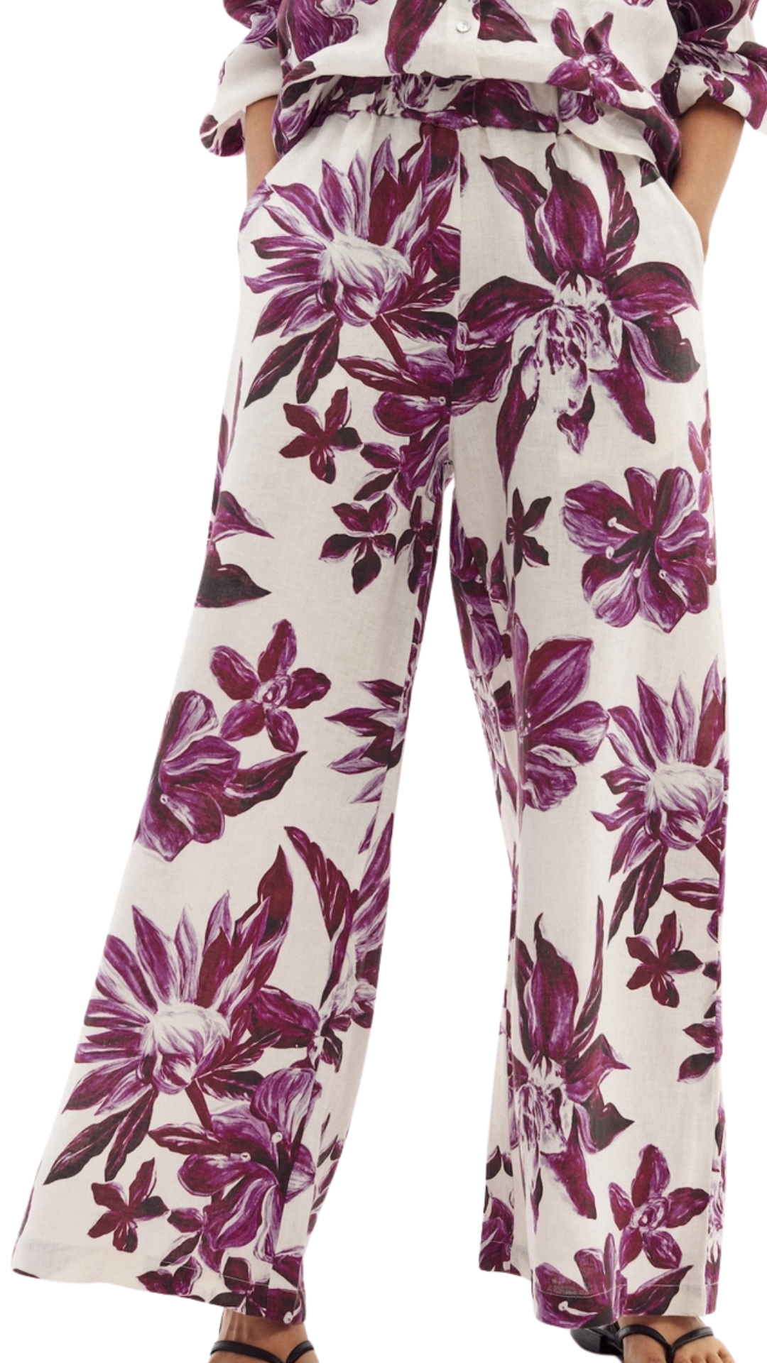 La Fleur Cape Linen Pants