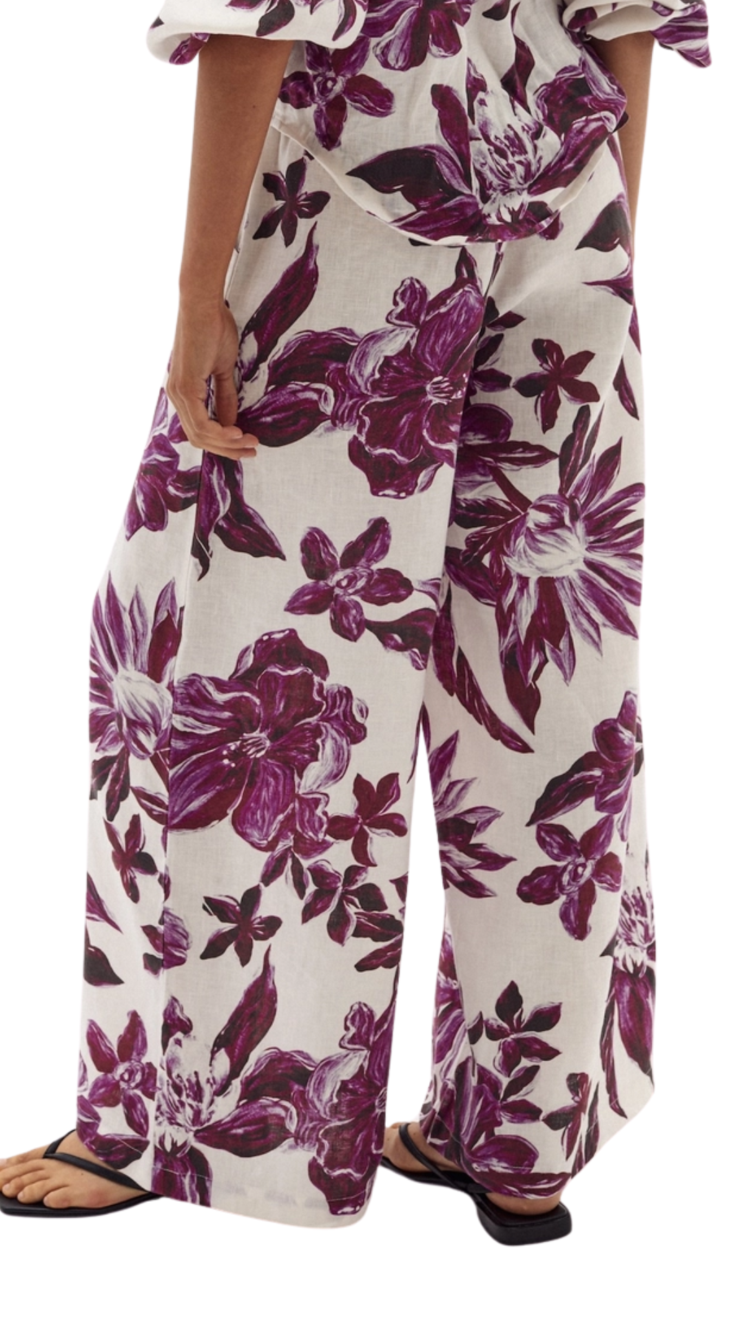 La Fleur Cape Linen Pants