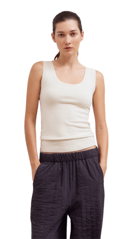 Butter Flocked Tank Top