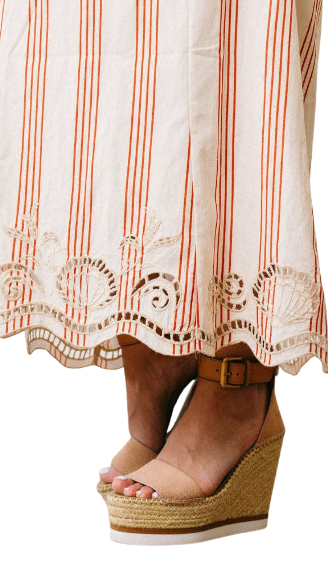 Cherry Pinstripe Sophia Dress