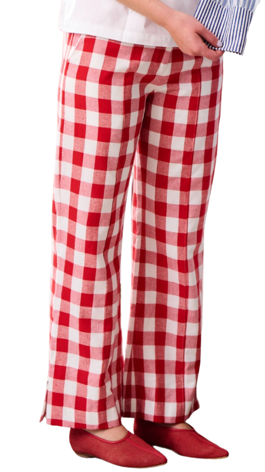 Red Gingham Lisa Pant