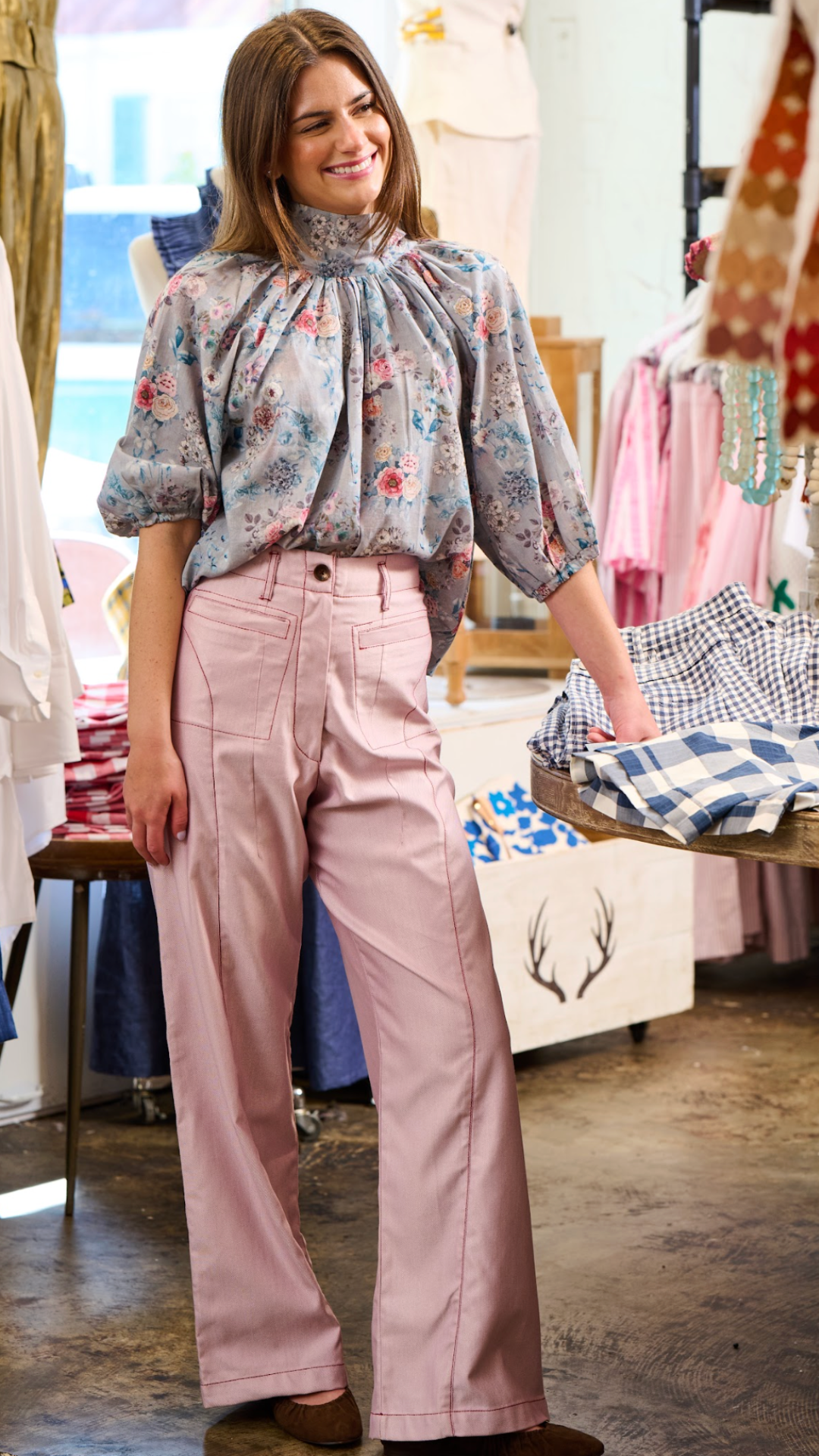 Violet & Burgundy Lulu Pants
