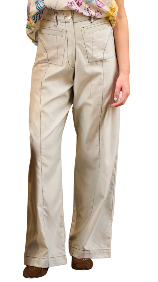 Teal w/ Navy Stitching Lulu Pant