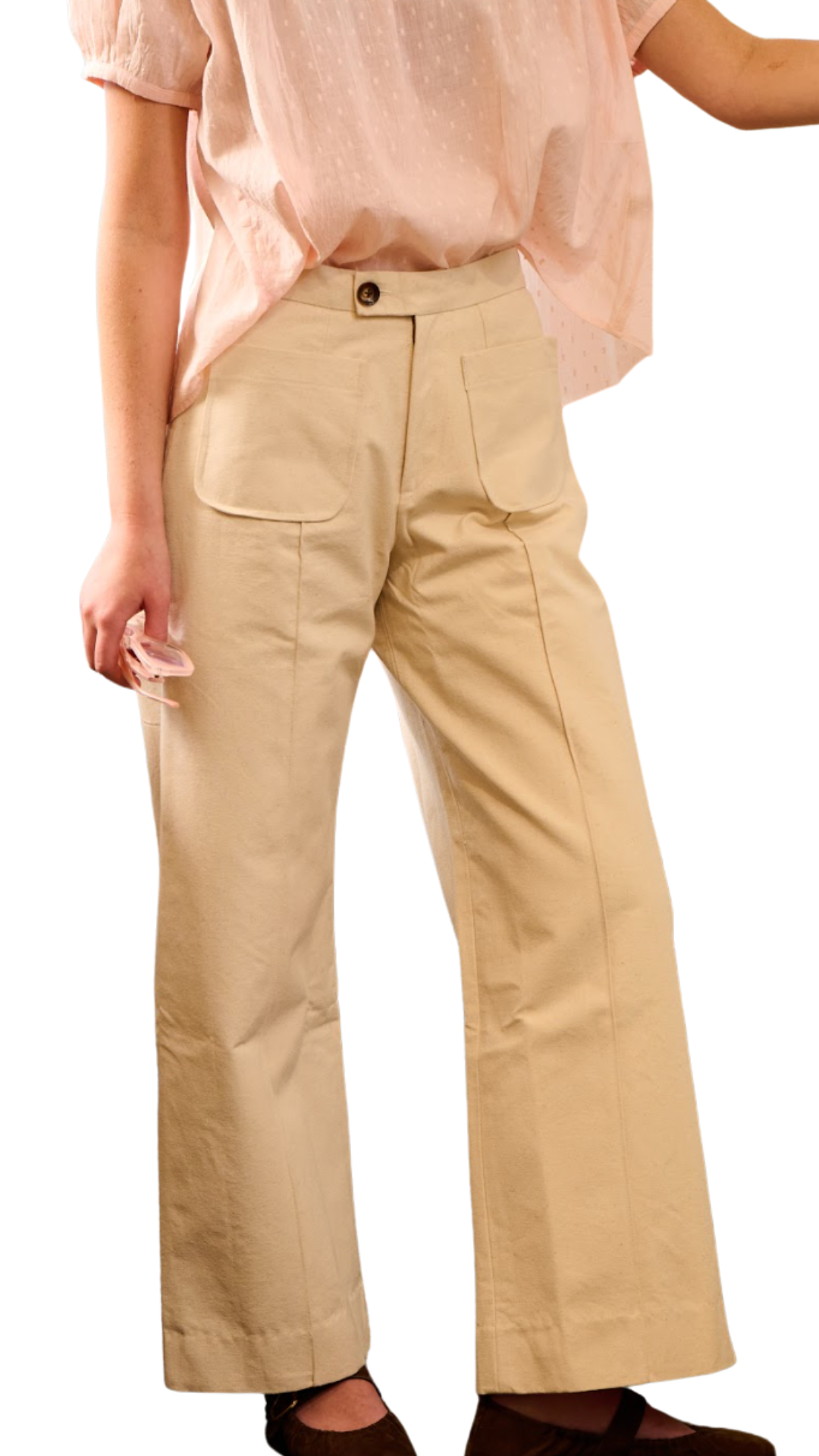 Emma Natural Canvas Pant