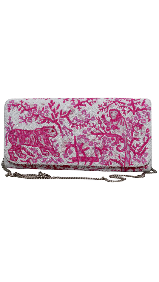 Pink Paradise Structured Clutch