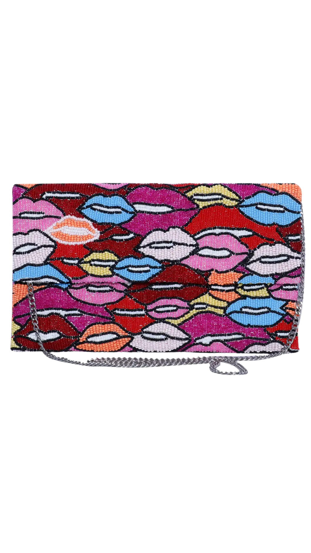 Kiss Kiss Half Over Clutch