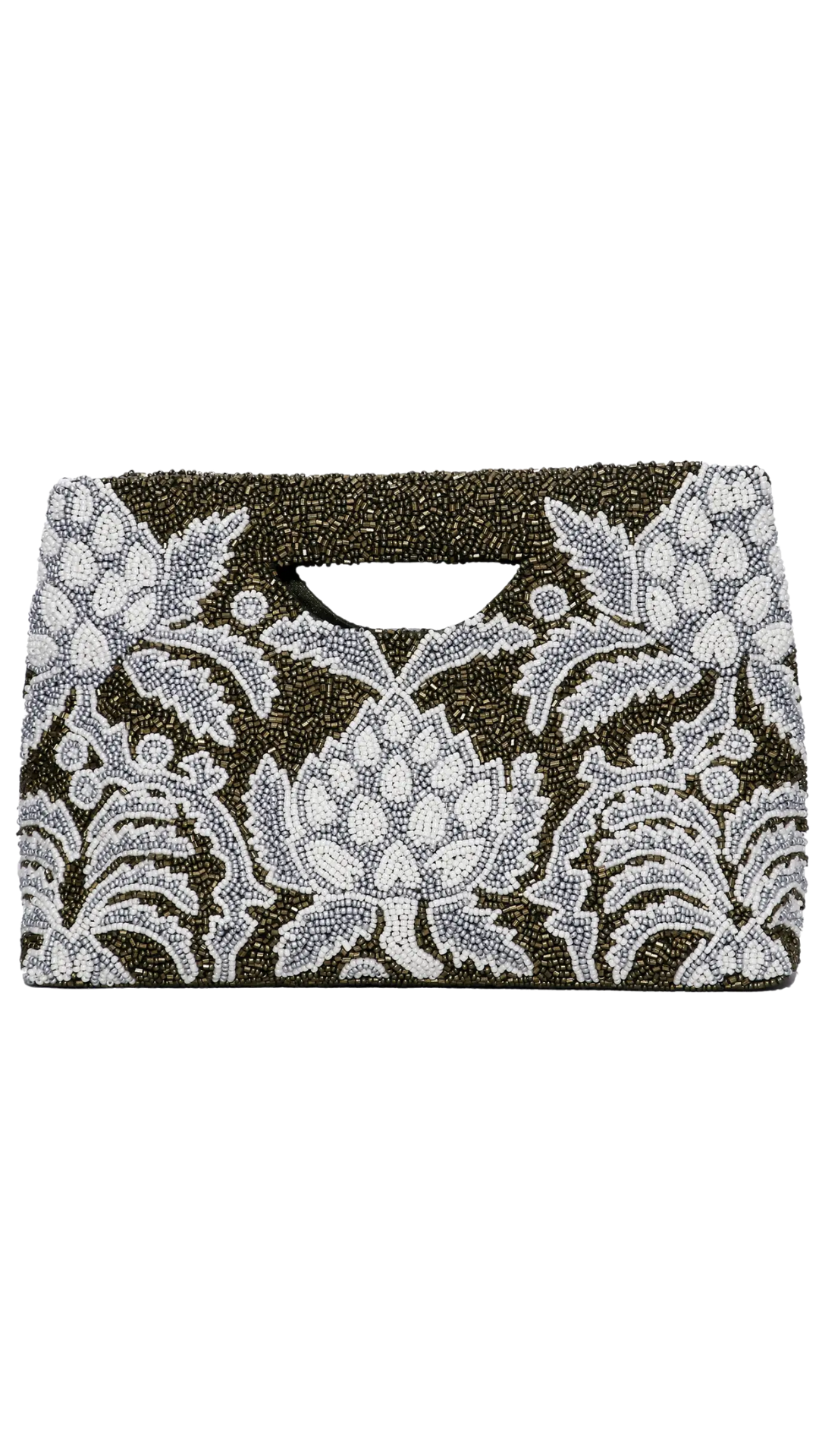 Petal Charm Cut Out Handle Clutch