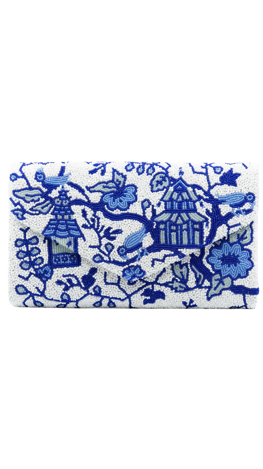 New Pagodas Small Envelope Clutch