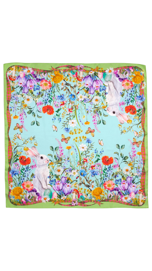 Spring Bounty Square Scarf