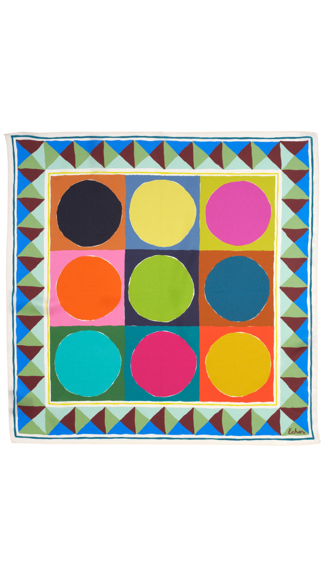 Painted Dots Silk Bandana