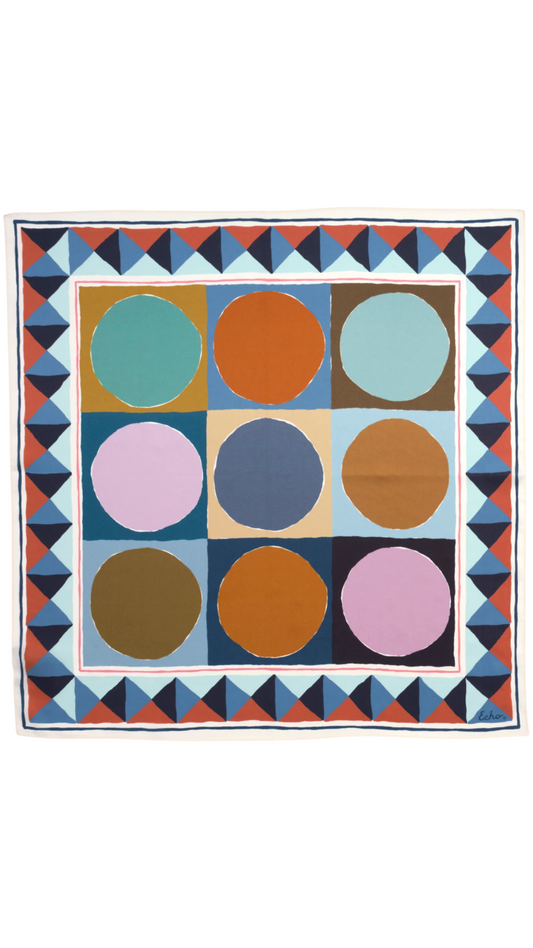Painted Dots Silk Bandana
