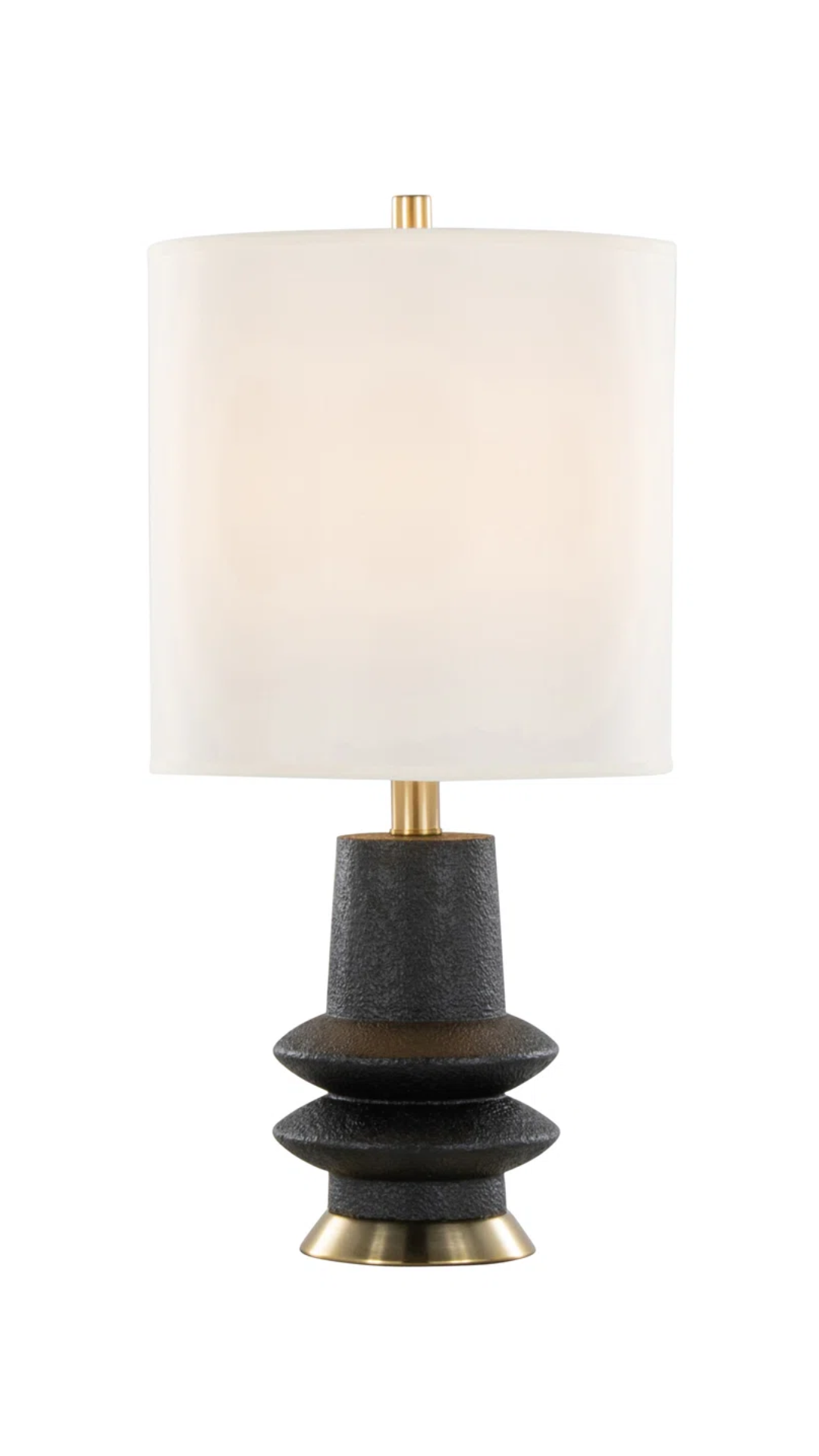 Lloyd 26'' Polyresin Table Lamp - Matte Black