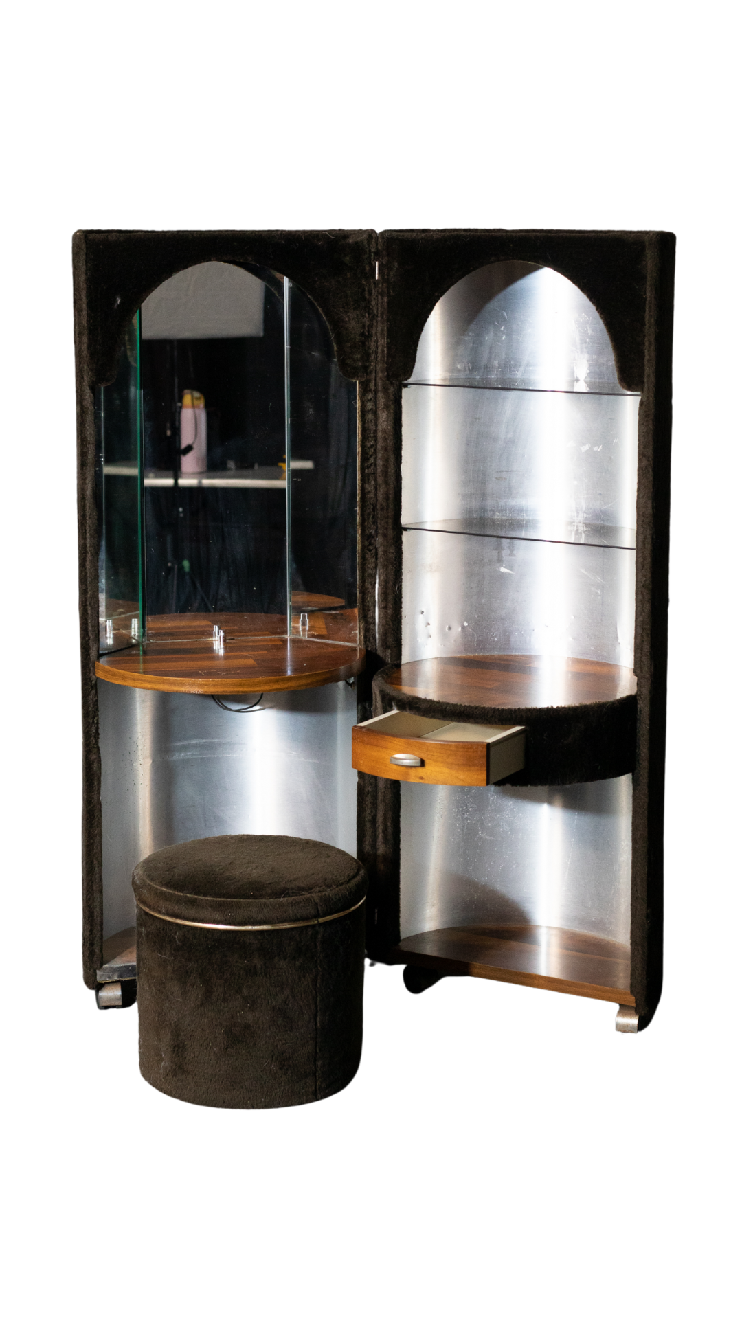 Compact Fur Vanity
