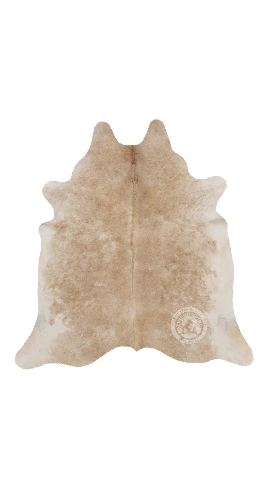 Beige Exotic Cowhide Rug | 6'x6'