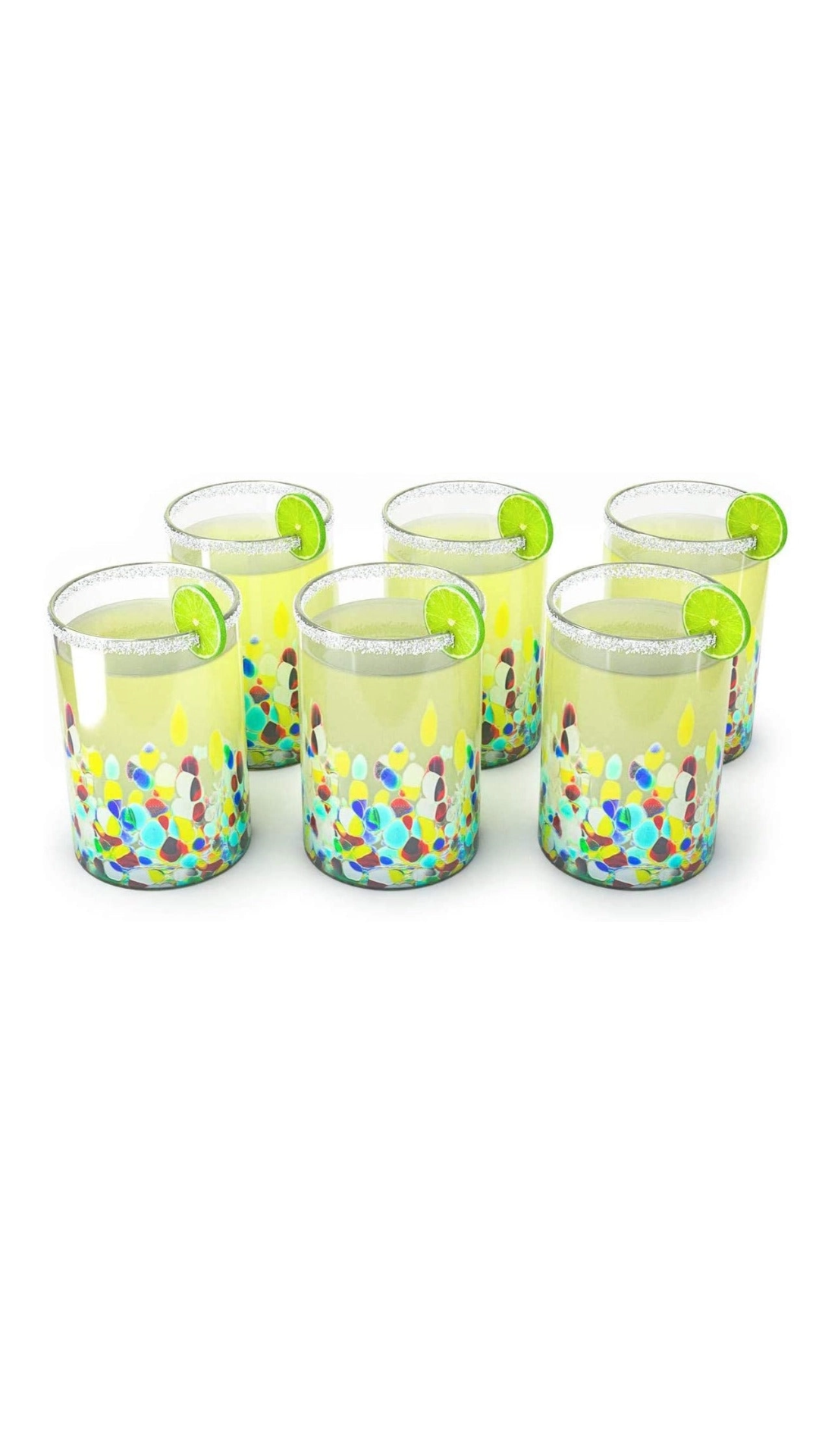 Mexican Confetti Glass S/6