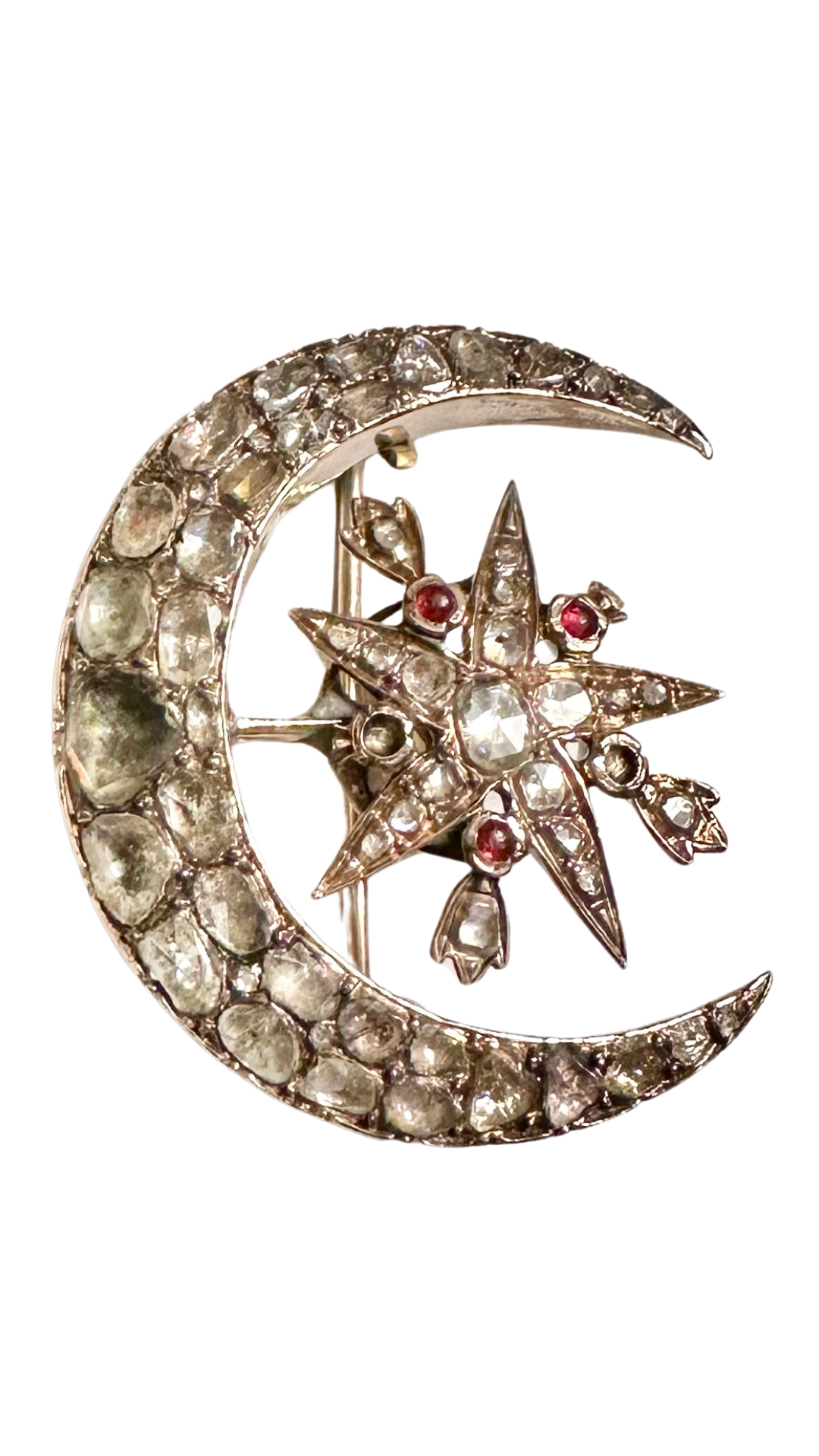 Ruby Moon Pin