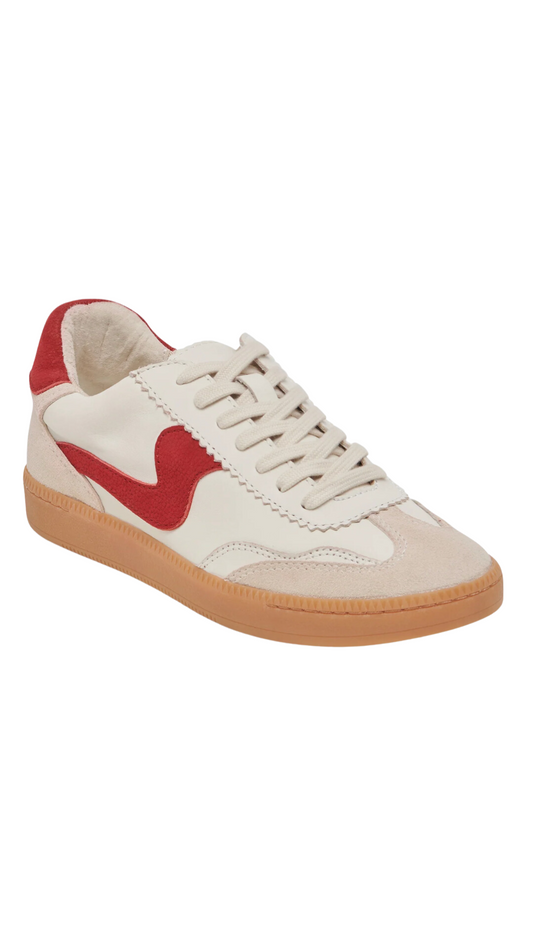 Wht/Red Leather Shoe