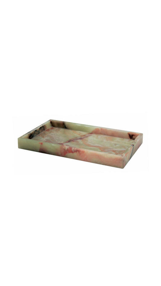Myrtus Collection Whirl Green Onyx Polished Finish Small