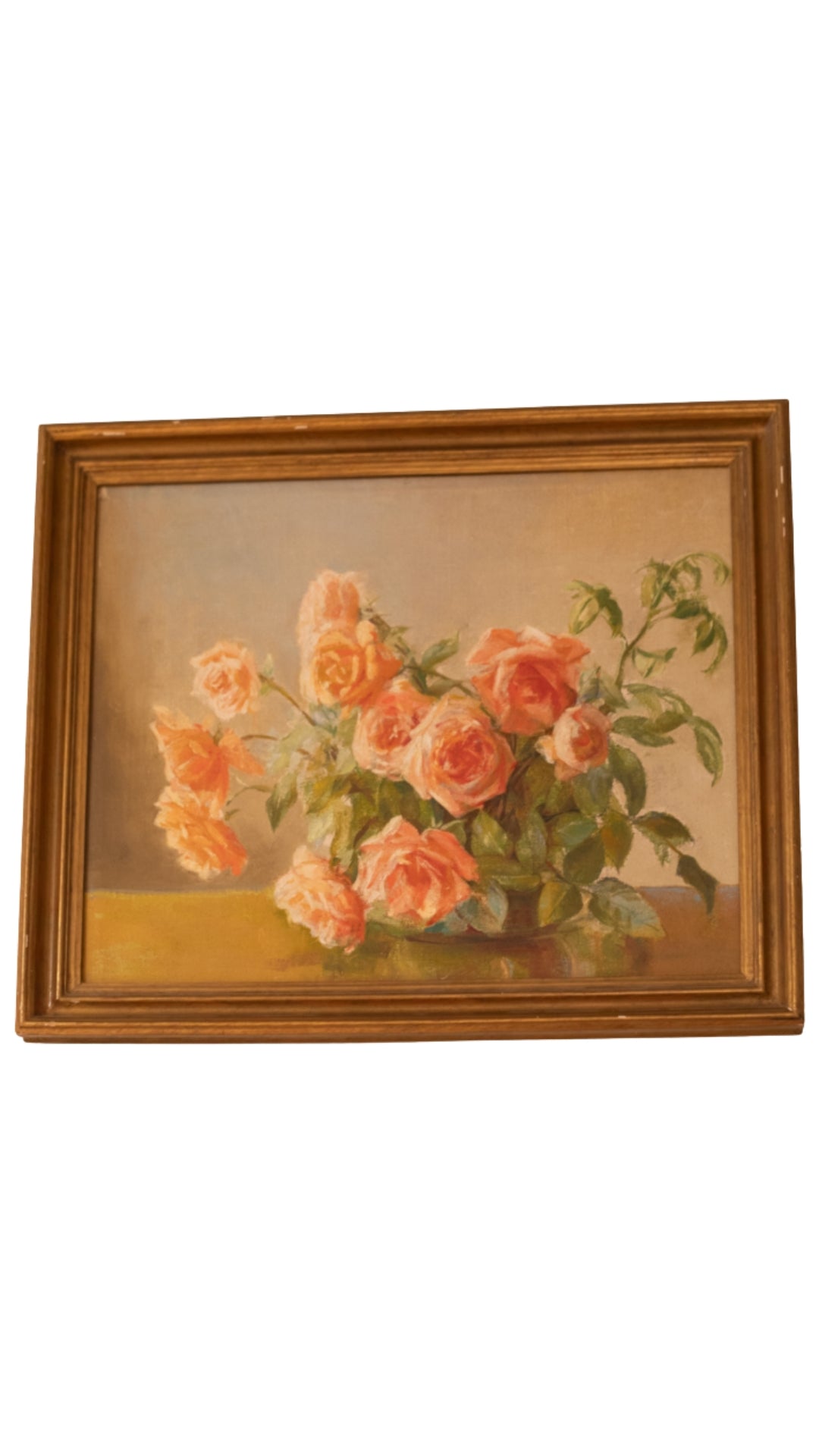 Pink Rose Oil Painting