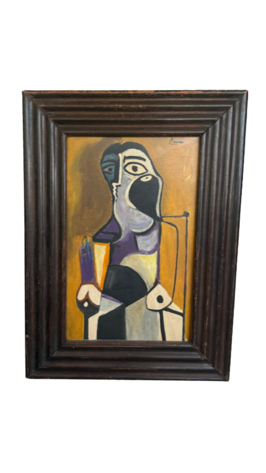 In Manner of Picasso Abstract | Oil Painting on Canvas