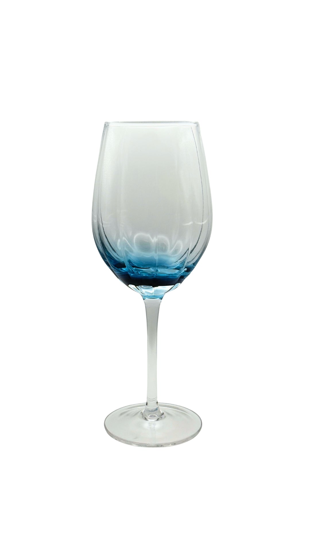 WFD1071/TB Solid Blue White Wine Glass
