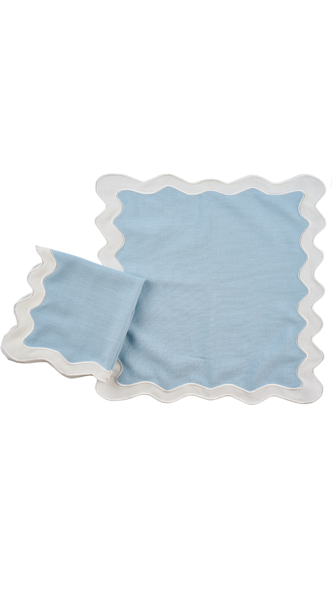 S/4 Scallop Napkins 20x20