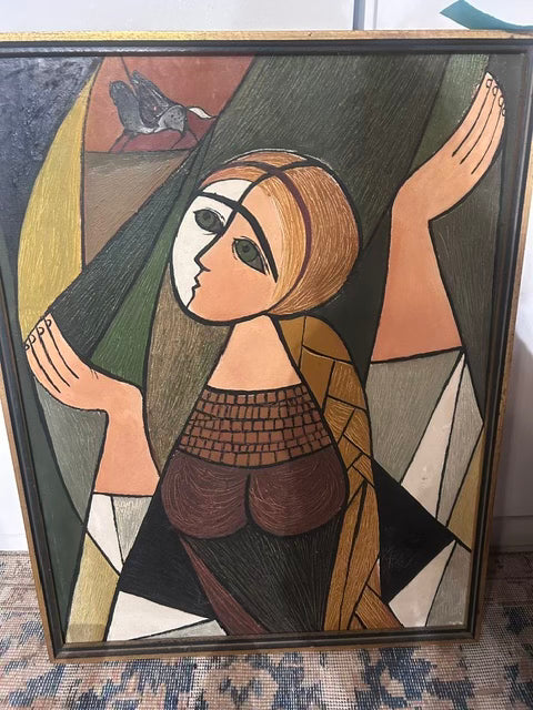 Cubist- Oil on Canvas-21" x 27"