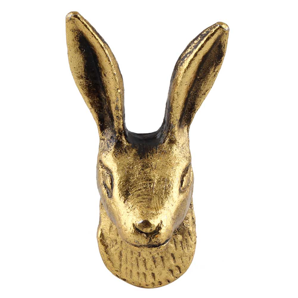 Vintage Wardrobe Drawer Knobs Aluminium Rabbit Gold Pull