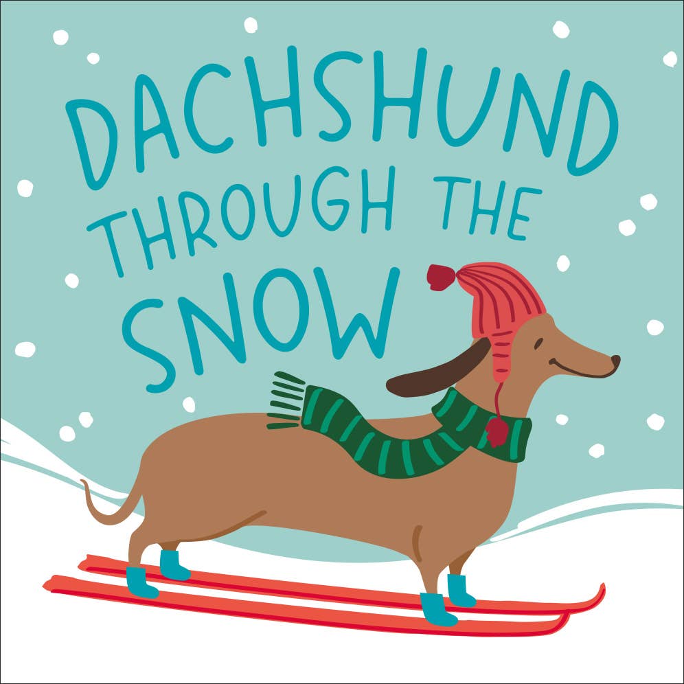 Funny Christmas Cocktail Napkins | Daschund - 20ct