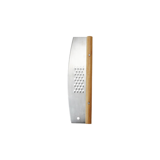 DG1341 Stainless Steel & Rubberwood Pizza Cutter w/Grater