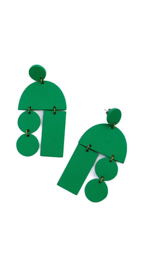 Sunshine Tienda - Emerald Mobile Earrings