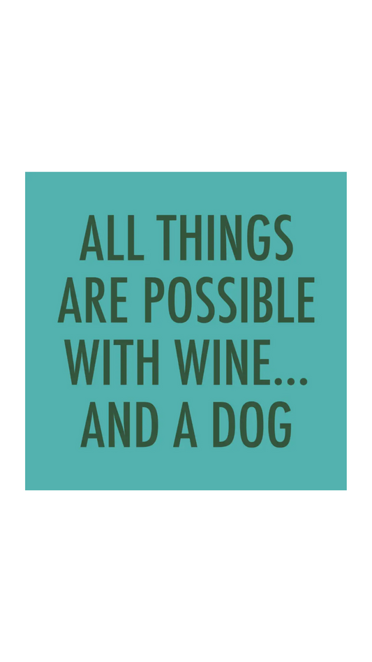 Napkins Wine & Dog