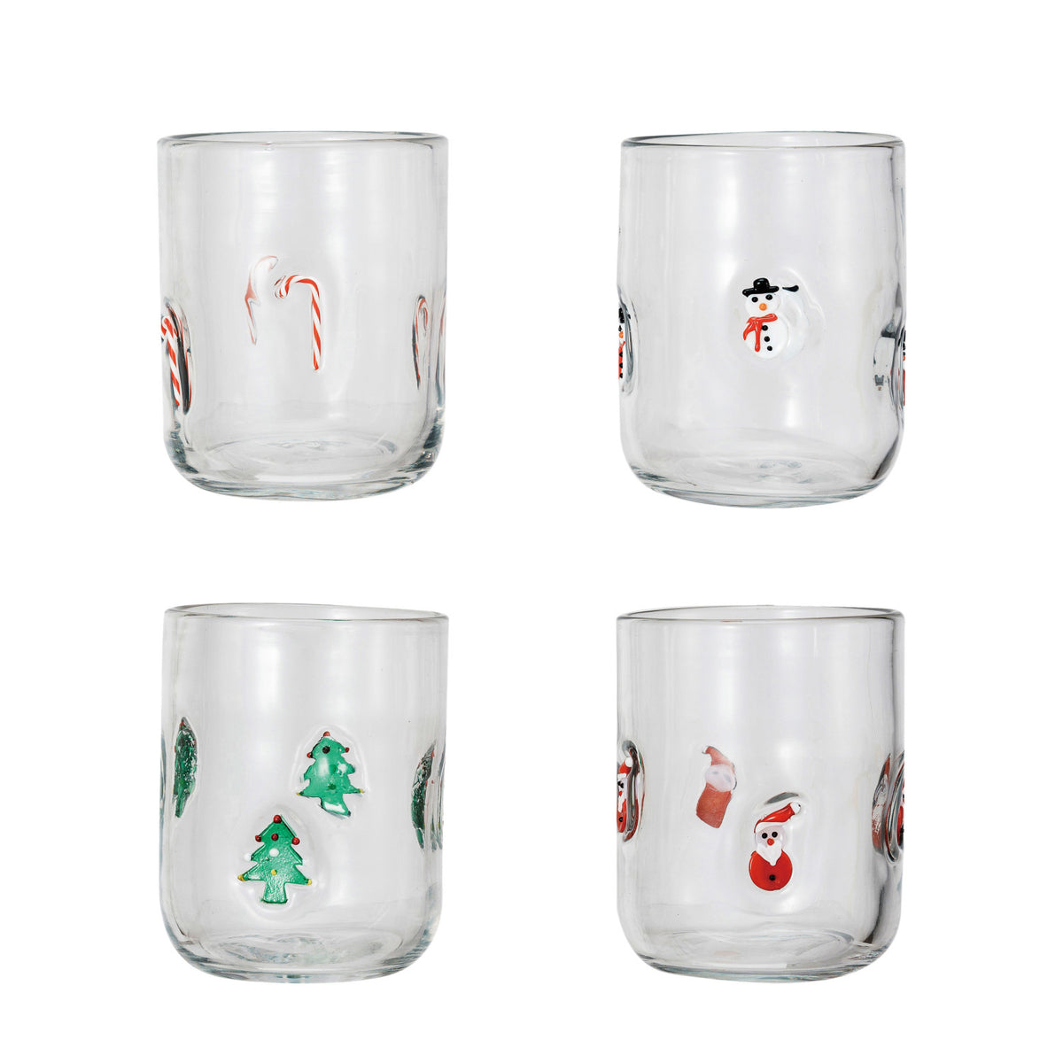 XS5250A Holiday Icon Drinking Glass