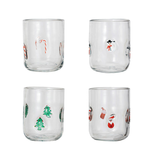 XS5250A Holiday Icon Drinking Glass